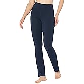 Jockey Premium Brushed Wide Waistband Yoga Pants Neo Navy XS