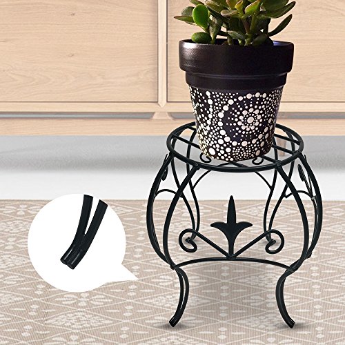 Amagabeli Metal Potted Plant Stand 10 inch Rustproof Decorative Flower