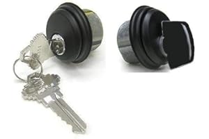 McAvory Storefront Door Commercial Mortise Lock Cylinder & Thumbturn, Adams Rite Style Cam, in Dark Brown (1 Set, Random Keys)