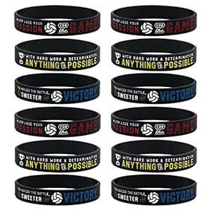 Inkstone Volleyball Motivational Silicone Bracelets Sport Gift Wristbands