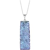 Rocky Rectangle Pendant | Crystal Jewelry | Sterling Silver Jewelry | Crystal Pendant Necklace | Nature | Texture