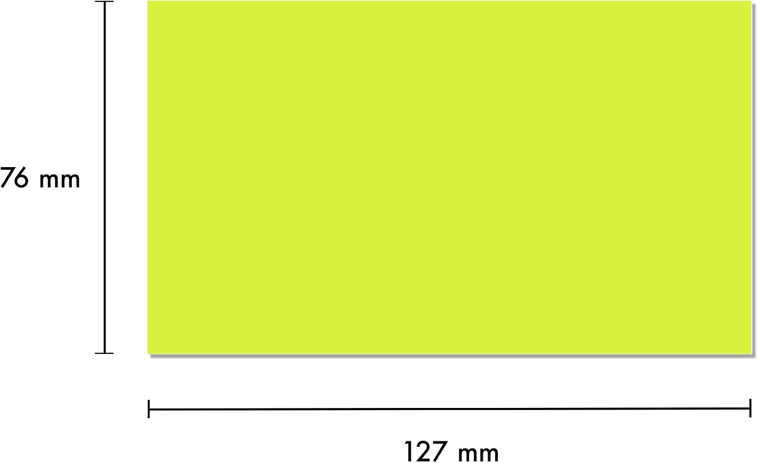 Pukka Pad 3-Pack Sticky Notes - Repositional, Self-Adhesive Notes - 127 x 76 mm, 400 Sheets, Neon, multicolor - Image 4