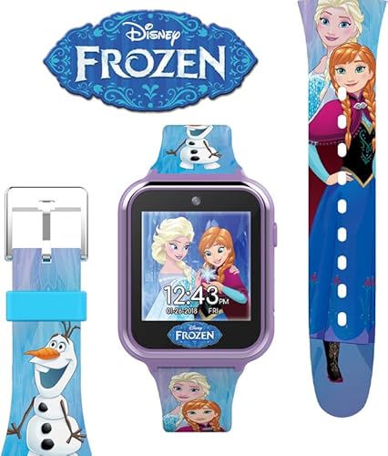 Disney Frozen II Kids Smart Watch – Touchscreen Watch with Camera, Games,  Pedometer, Voice Recorder, Stopwatch