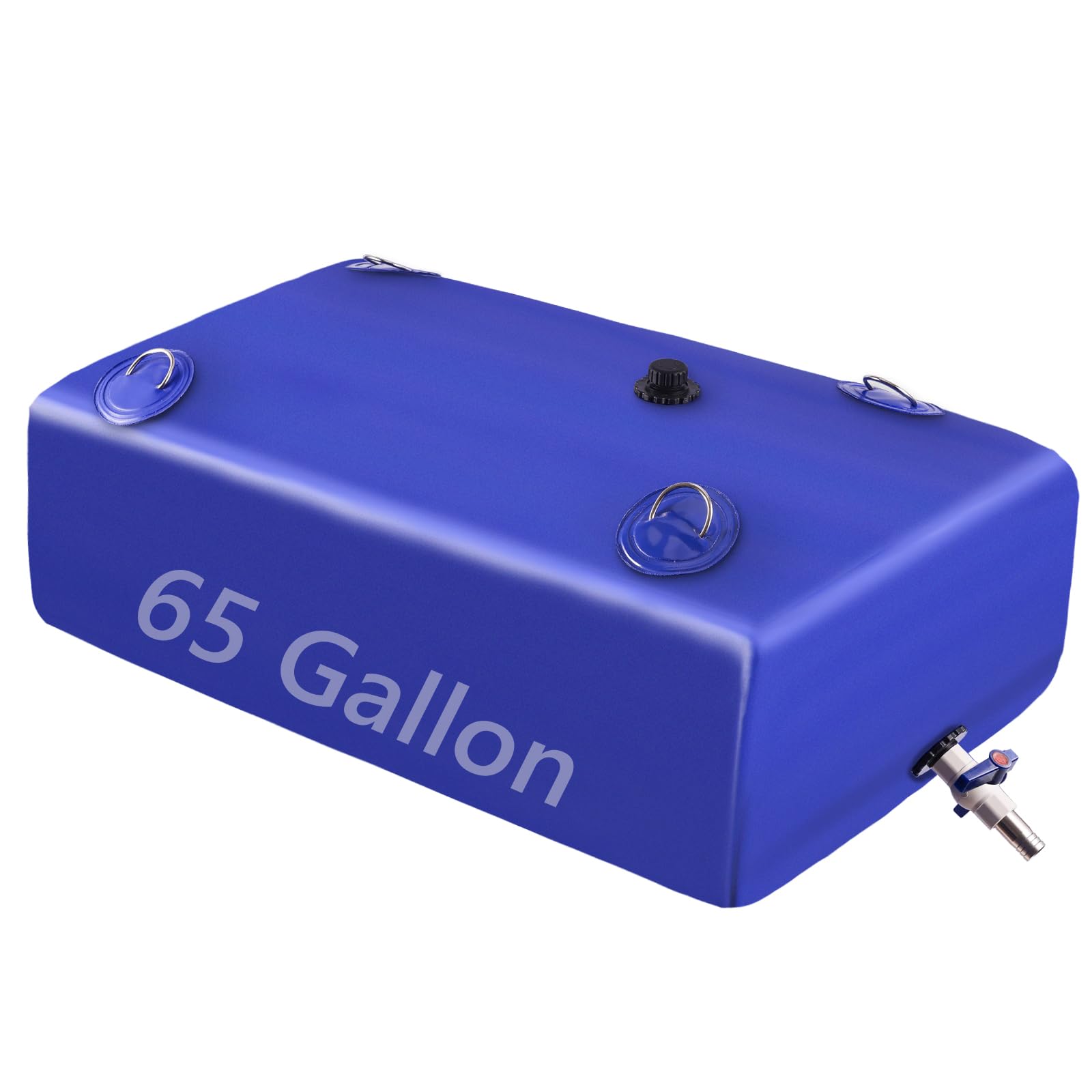 Photo 1 of Water Tank, 65 Gallon Water Storage Bladder, Foldable Portable Water Storage, Large Water Storage Containers with 3/4" PVC Spigot and Hose Kit for Camping, Garden, Emergency Water Bag