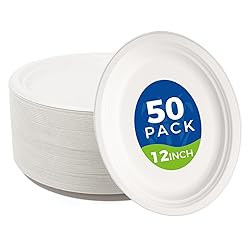 hooray mida 100% Compostable 12 Inch Oval Paper