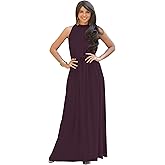 KOH KOH 2026 Sexy Sleeveless Summer Formal Flowy Casual Gown