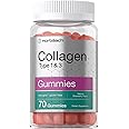 Horbäach Collagen Gummies | 70 Count | Strawberry Flavored Gummy | Hydrolyzed Collagen Type 1 and 3 | Non-GMO, Gluten Free