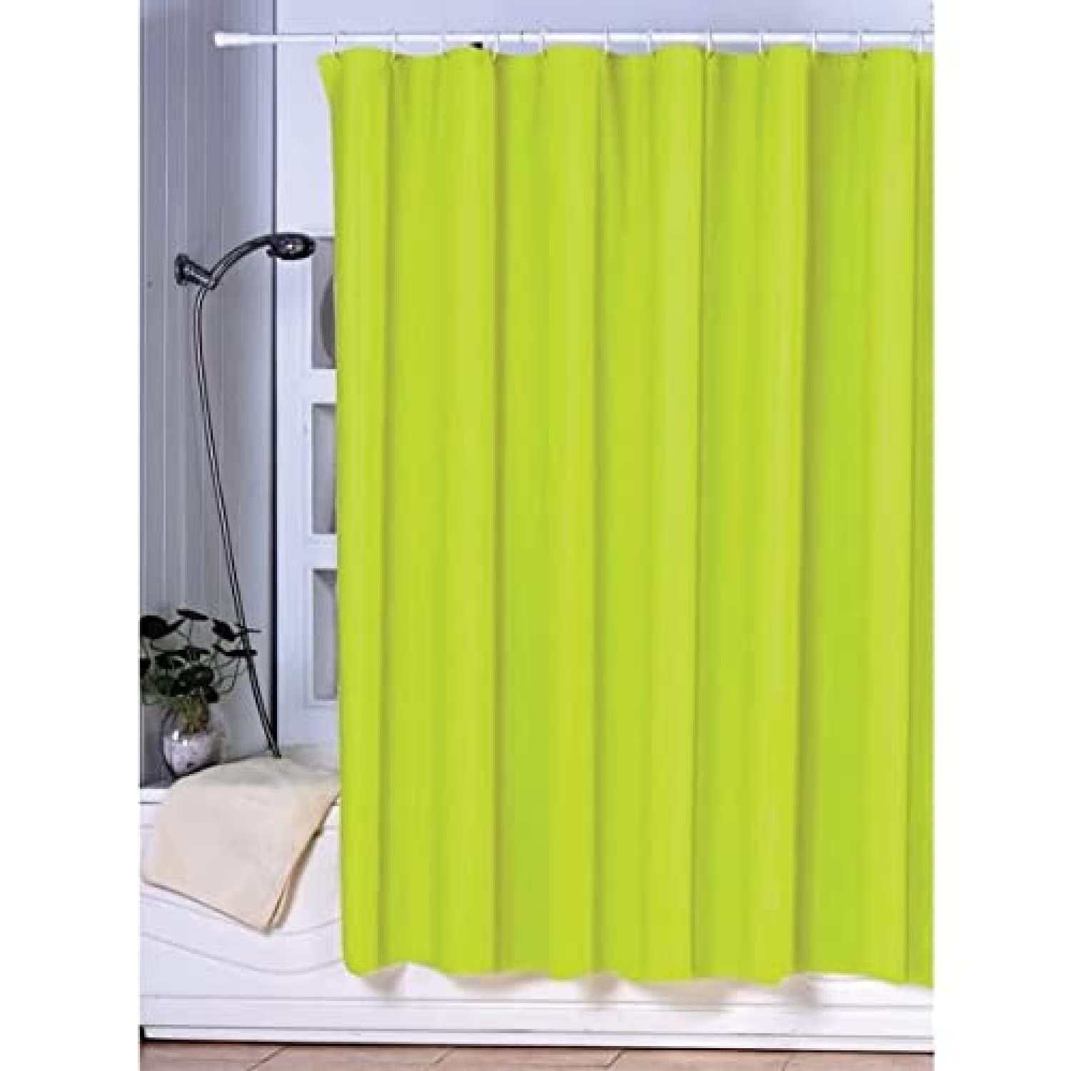 MSV "Uni Shower Curtain, Green