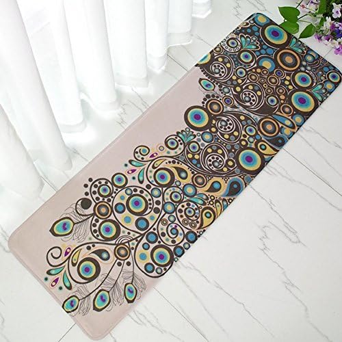 INCX Non-slip Kitchen Mat Doormat Bath Mat Entrance Rug Indoor/Outdoor Floor Mat 16-Inch by 47-Inch