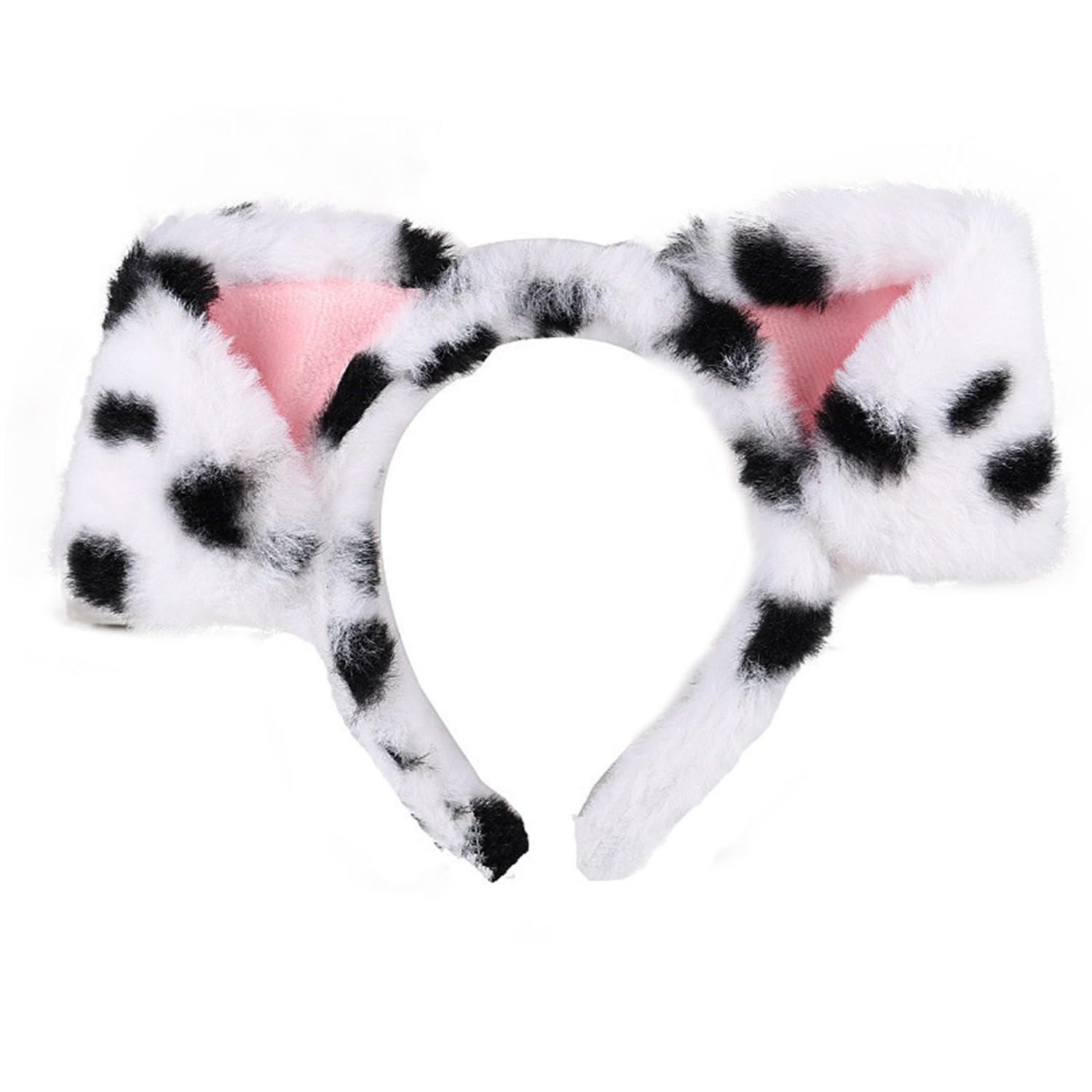 RmKbe Dalmatian Headband Puppy Ears Headband Cartoon Animal Hair Hoop Halloween Cosplay Hair Accessories for Women