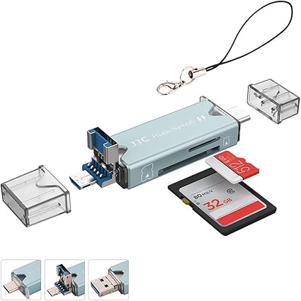 Amazon Jjc アルミニウム合金 メモリーカードリーダー Sd Sdhc Sdxc Mmc Rs Mmc Micro Sd Tf Micro Sdxc Micro Sdhc Uhs I カードリーダー リーダー メモリー カードリーダー カメラ スマホ パソコン Genesys Logic Gl3224 Usb3 0 512g 即時 グリーン
