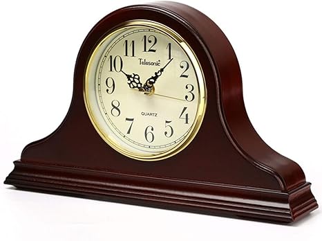 Amazon.de: RXM Hölzerne Uhr Arabische Ziffern Napoleon Mahagoni