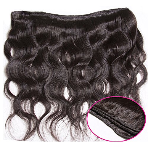 UNice Hair Brazilian Unprocessed Virgin Human Hair Weave Bundles 3pcs Body Wave Weft Extensions Natural Color 14 16 18 Inch