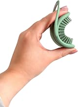 Shnuggle Cradle Cap Brush Baby Scalp Brush Silicone Gentle Massage Sage view 3
