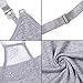 SUIEK Nursing Top Tank Cami Maternity Shirt Sleep Bra for Breastfeeding (X-Large, Black+Navy+Grey)