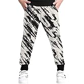 BINPAW Boys Printed Pants Funny 3D Graphic Drawstring Jogger Sweatpants for Kids 4-16Y