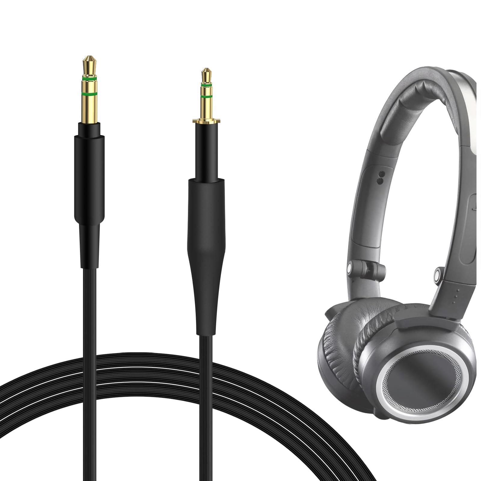 GEEKRIA Audio Cable Compatible with AKG Q460, K450, K480, JBL J88i, J88a, J88 Headphones Cable, 2.5mm to 3.5mm Replacement Stereo Cord (4 ft / 1.2 m)