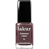 LONDONTOWN lakur Brown Nail Polish, Gel-Like Shine, Long-Lasting Color, Strengthens & Hydrates Nails, 0.4 Fl Oz
