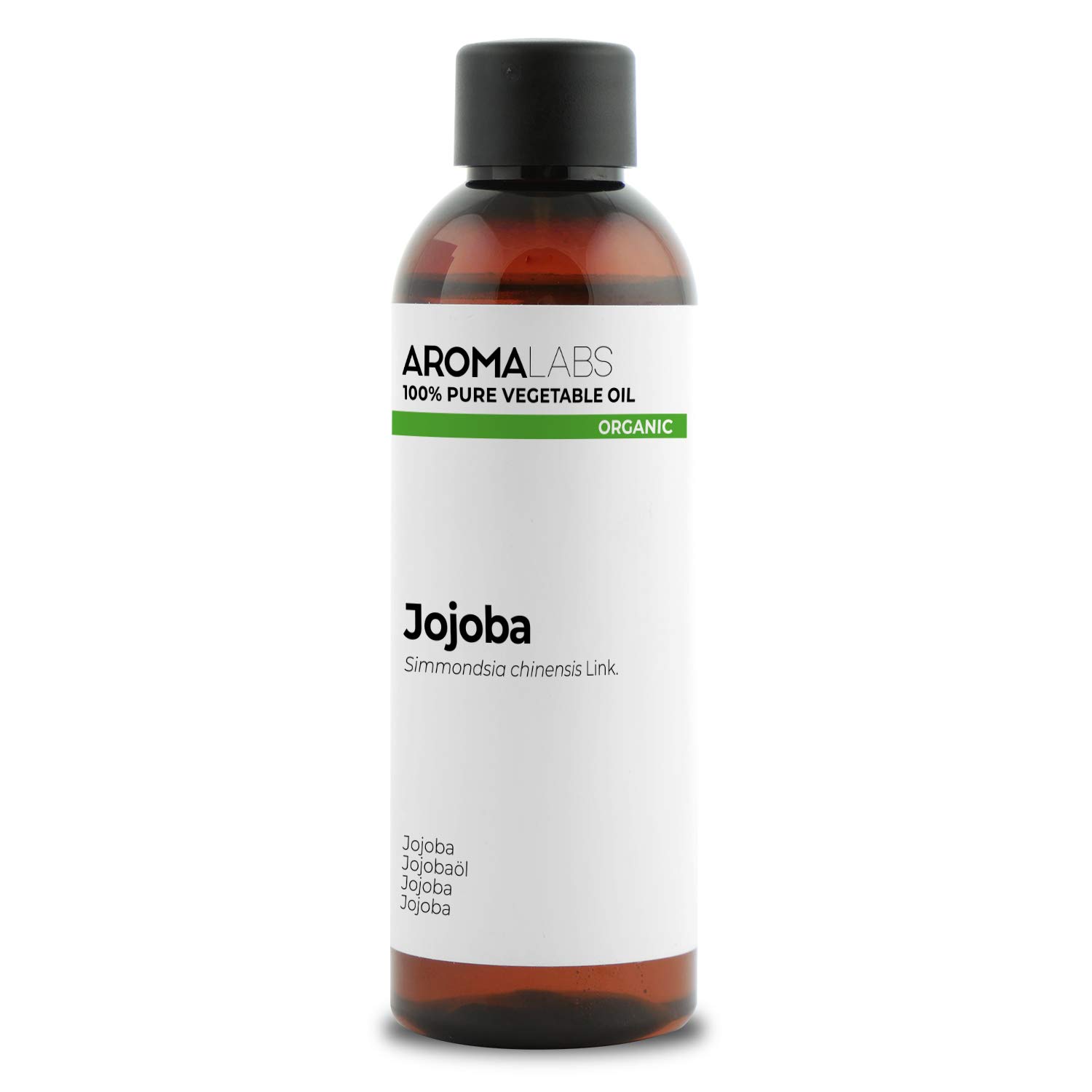 ORGANIC - JOJOBA Oil - 100mL - 100% Pure, Natural, Cold Pressed and Cosmos Certified - AROMA LABS (French Brand)