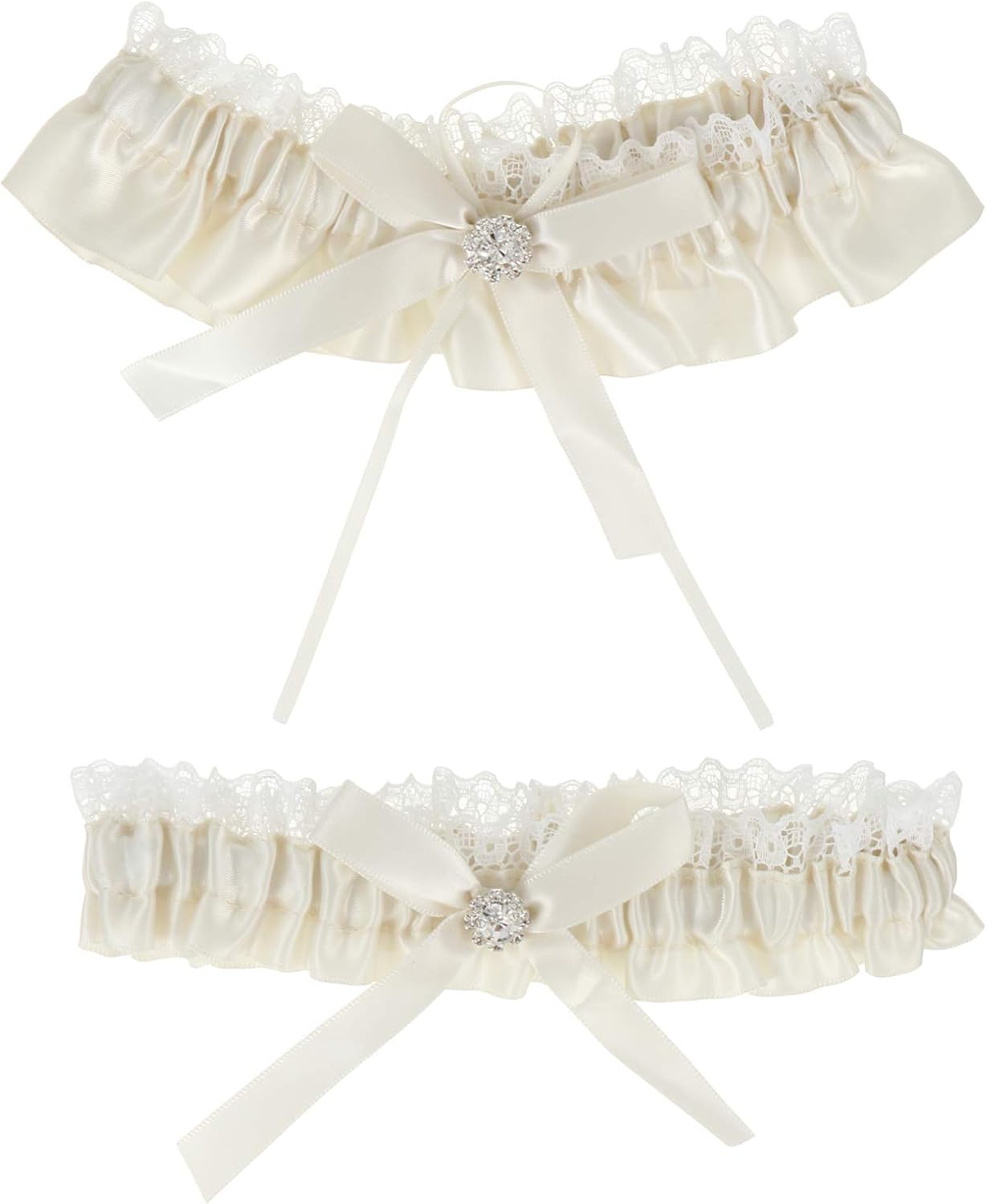 SOIMISS 1 Pair Lace Garter Belt Set Wedding Bridal Garter Stretch Lace