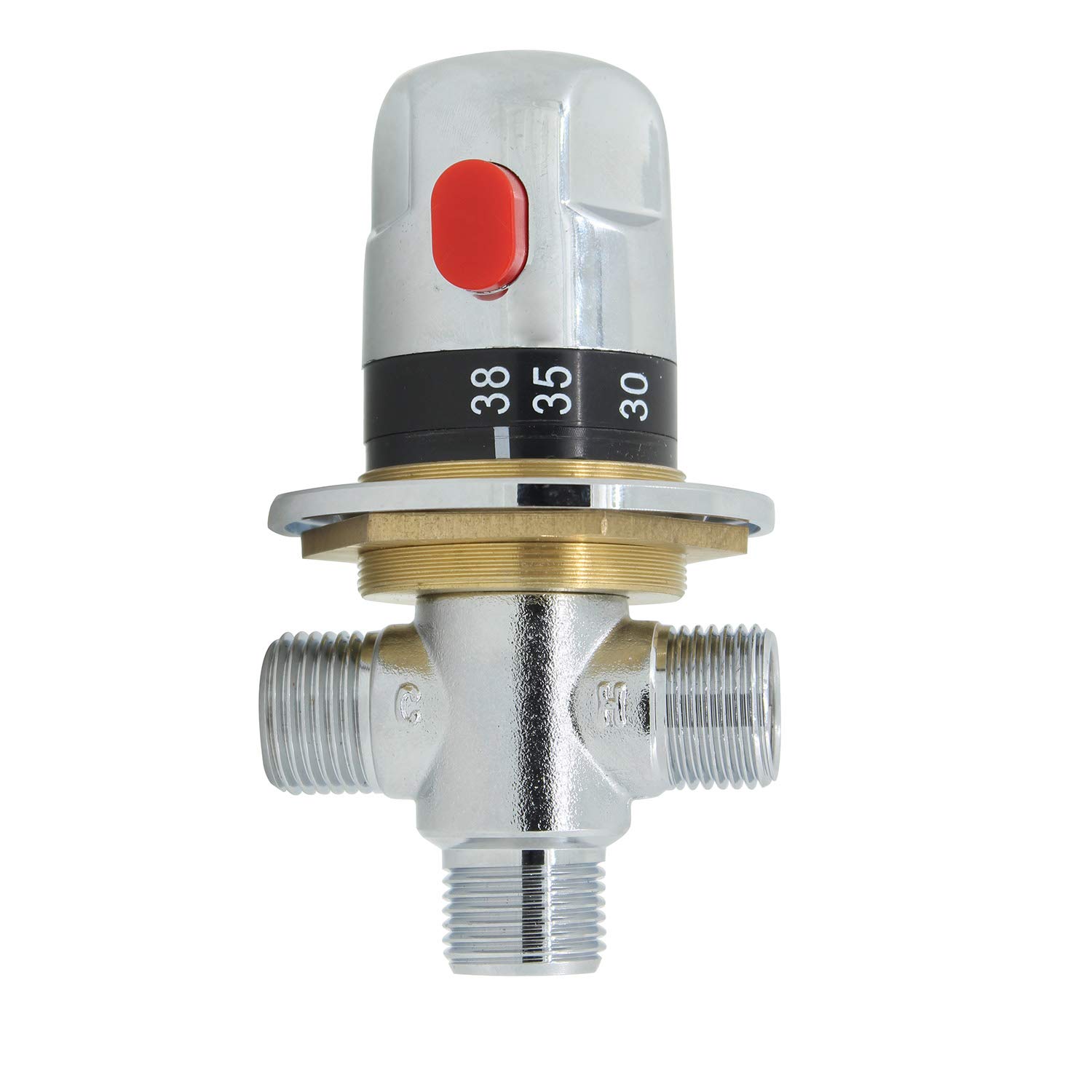 Thermostatic Valve 3 Way Thermostatic Mixer Shower Bath 1/2 Inch