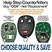OEM Electronic 4-Button Key Fob Remote Compatible With GM Buick Cadillac Chevrolet GMC Pontiac Saturn (FCC ID: OUC60221 / OUC60270, P/N: 22936098)