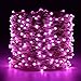 ER CHEN Fairy Lights Plug in, 99Ft/30M 300 LED Silver Coated Copper Wire Starry String Lights Outdoor/Indoor Decorative Lights for Bedroom, Patio, Garden, Party, Christmas Tree (Pink)