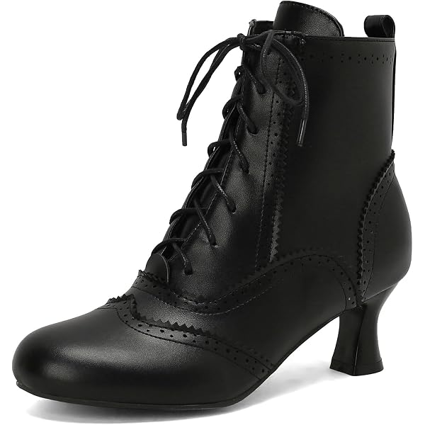 Amazon.com | Makmeoyw Victorian Boots for Women Vintage Lace Up