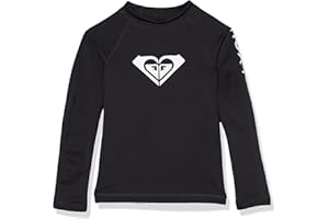 Roxy Girls' Whole Hearted Long Sleeve Rashguard Surf Shirt