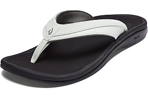 OLUKAI Ohana Women's Beach Sandals, Water Resistant Flip Flops, Arch Support & Comfort Fit, Lightweight & Durable, Enhanced Grip & Traction