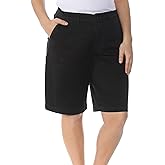 NYDJ Womens Bermuda Twill Shorts | Warm Weather Style & Slimming Fit