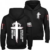 Regamor Custom Christian Hoodies for Men Women Faith Cross Jesus Hoodie Bible Religious Gifts Personalized Christmas