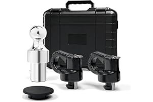 Grandroad auto 60692 Puck System Gooseneck Hitch Ball Kit, 38K LBS GTW, Compatible with 2013-2025 Ford F250 F350 F450, 2016-2025 Chevrolet Silverado, GMC Sierra & Nissan Titan XD, 2-5/16 Inch Ball