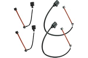 PXASU 4pcs Brake Pad Wear Sensor Front & Rear Wheel Compatible for 2007-2010 Audi Q7, for 2005-2010 Porsche Cayenne, for 2004-2008 Volkswagen Touareg, Replace # 7L0907637C & 7L0907637