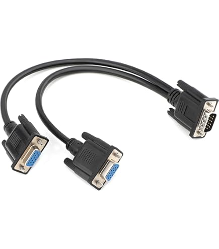 Vga Adapter DMS-59 To Dual VGA Splitter Cable Connect Monitors