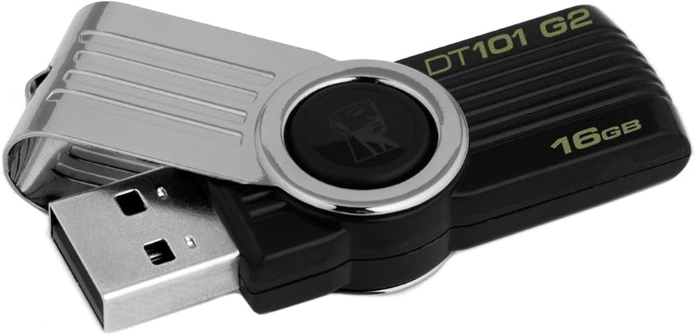 Kingston DataTraveler 101 G2 16GB USB 2.0 Flash Drive Black