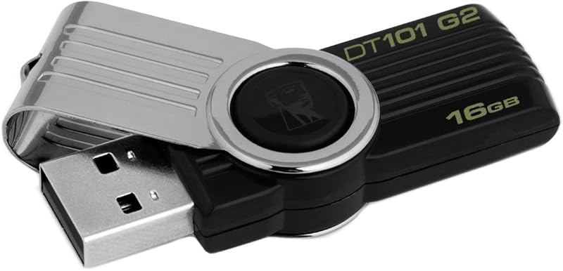 Kingston DataTraveler 101 G2 16GB USB 2.0 Flash Drive Black