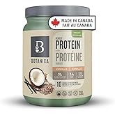 Botanica Organic Vegan Perfect Protein Powder – Made in Canada, Gluten Free, Stevia & Sugar Free – 20 g per Serving + 3.4 g B