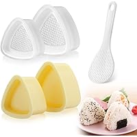 Magicfour Onigiri Mold, Sushi Mold, 4 Pack Triangle Onigiri Rice Mold Sushi Making Kit Onigiri DIY Tool for Rice Ball…