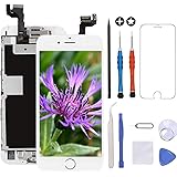 GULEEK for iPhone 6s Screen Replacement White Touch Display LCD Digitizer Full Assembly with Front Camera,Proximity Sensor,Ea