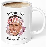 Funny Coffee Mug - You're My National Treasure - White Elephant Gifts for Adults - Fun and Unique Coffee Cup - Gag Gifts for Christmas Valentine's Day Birthday Mother Father Friend - 11oz