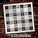 Buffalo Plaid Checker Stencil by StudioR12 | Reusable Mylar Template | Paint Wood Sign | Craft Rustic Farmhouse Home Decor | DIY Picnic Pattern Wall Art Background Gift | Select Size (9