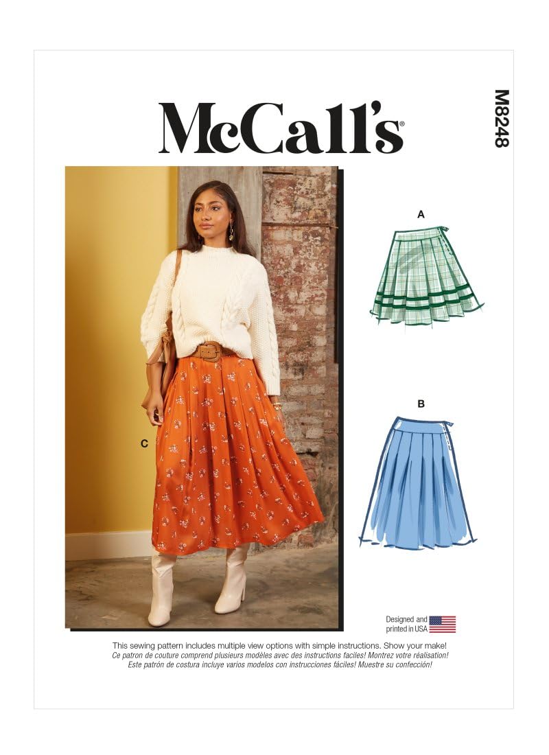 McCall's Sewing Pattern M8248F5 Misses Skirt/Pants