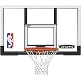 Lifetime NBA 48 Inch Shatterproof Backboard &amp; Slam-It Pro Rim Basketball Hoop Combo, Steel Frame, Mounts to Wall, Roof, or Pole (Mounting Kit Sold Separately)