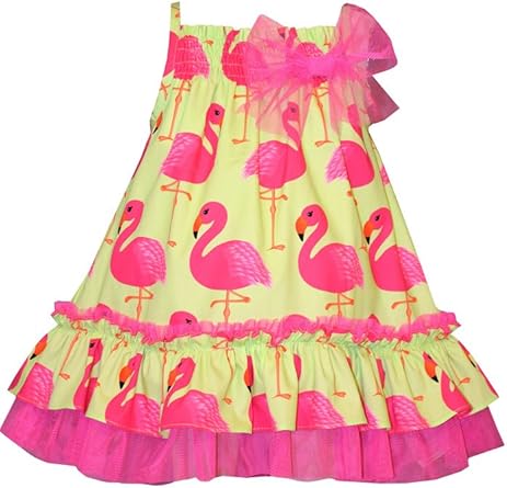 pink flamingo sundress