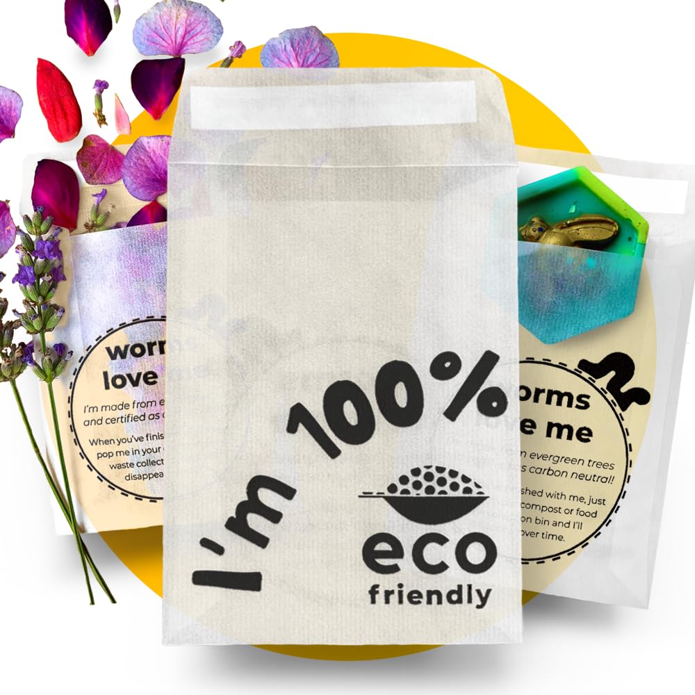 Simplelifeco UK 50 Peel & Seal Glassine Bags with Print (87 x 113mm) | Self Adhesive Glassine Paper Envelopes for Wax Melts
