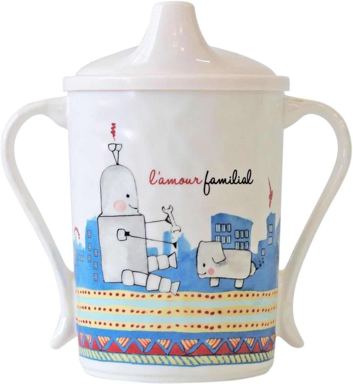 Baby Cie L'amour Familial 'love of Family' Textured Sippy Cup, Multicolor