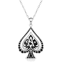 Amazon.com: Senpotly Ace of Spades Necklace for Women - 925