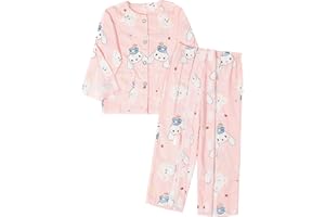 Siomlana Childrens Bedridden Patient Clothing,Care Clothes,Disability Set with Full Opening on Both Sides,Post-Fracture Nursing Aid Suitable for Boys and Girls(Pink Rabbit,120)