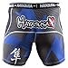Hayabusa Metaru 47 Silver Compression Shorts, Black/Blue, Medium